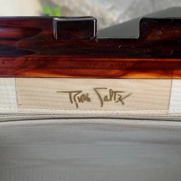 Vintage Ruth Saltz Leather Satchel Purse - Picture 9 of 12